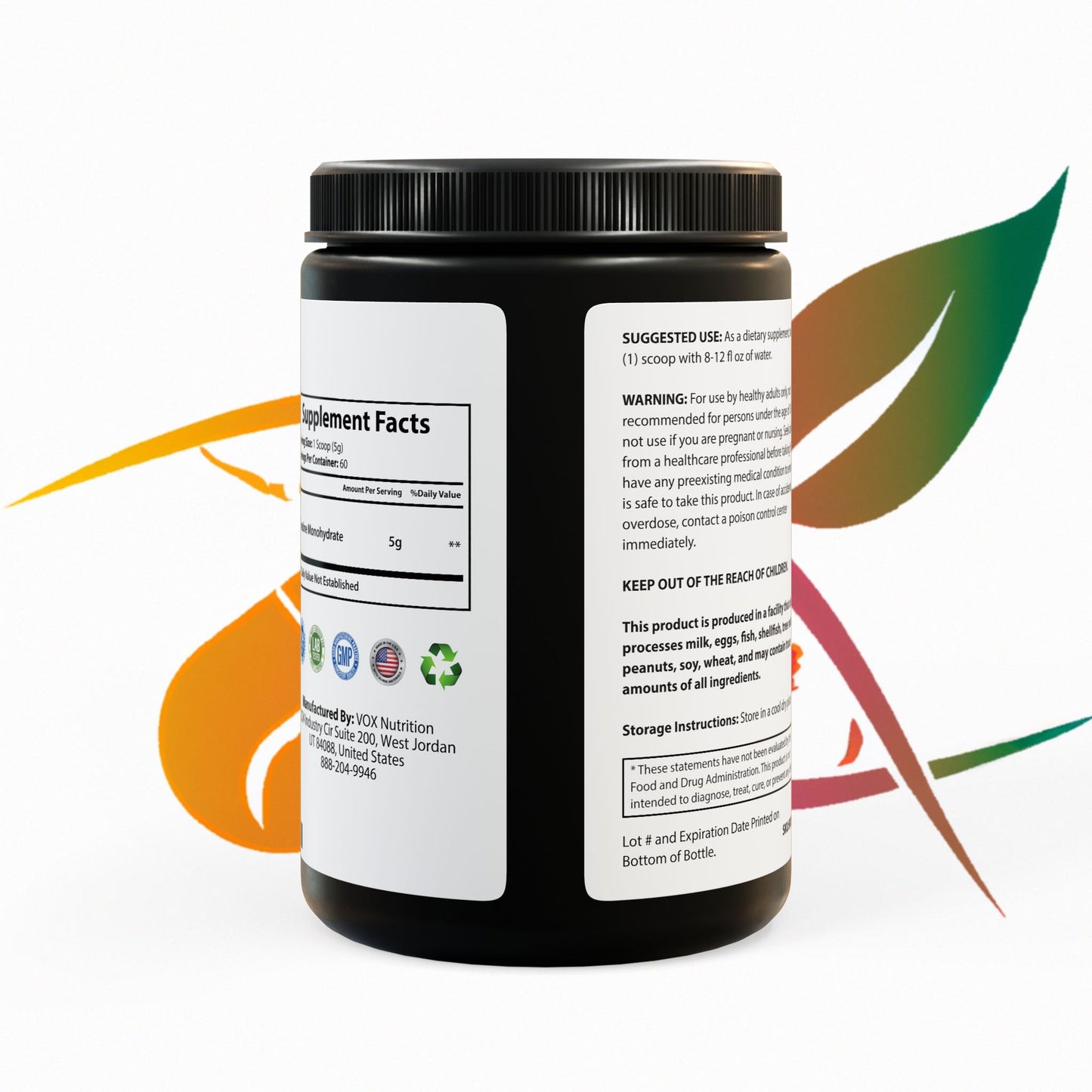 Astonishing Strength Creatine Monohydrate Supplement (300g, 10.58oz)