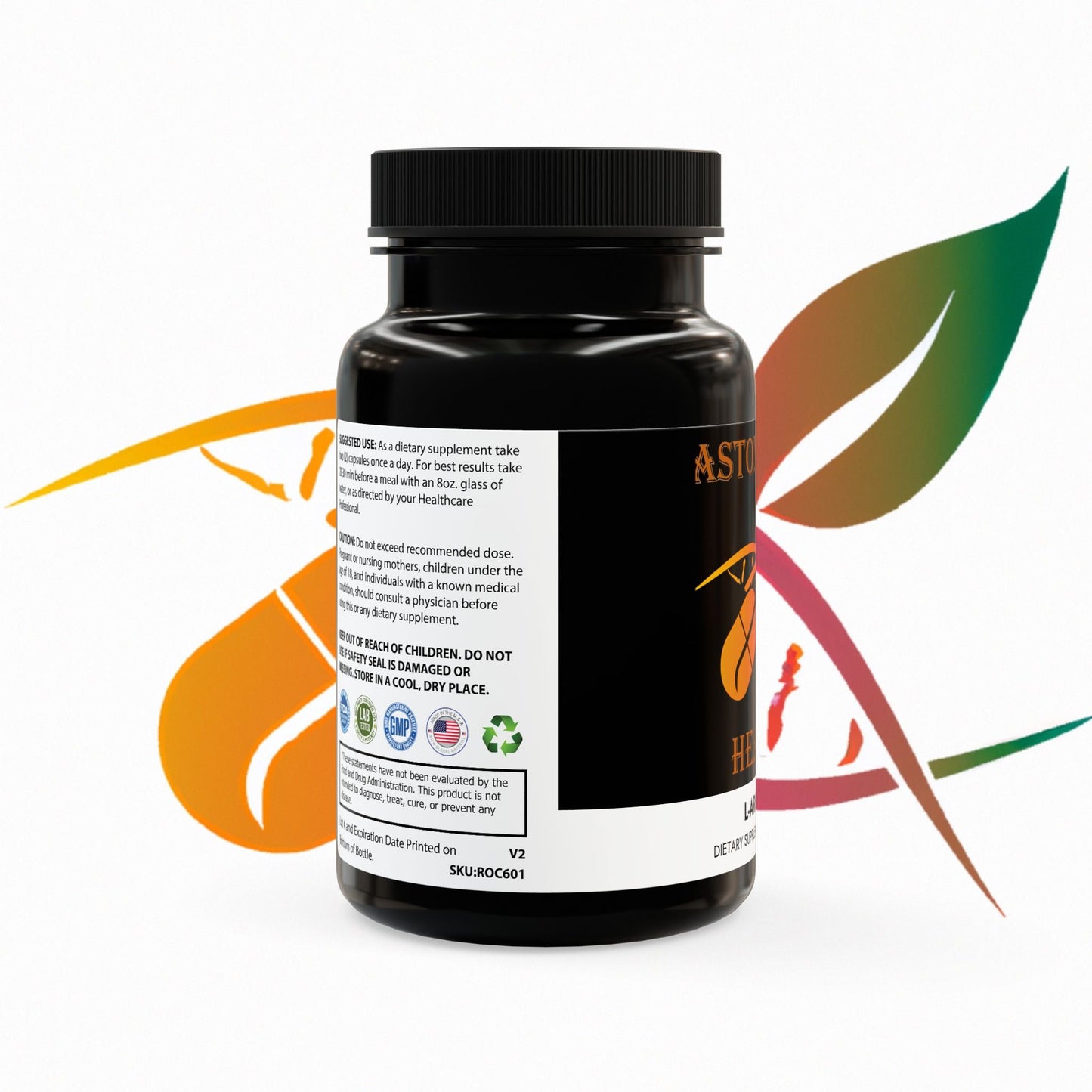 Astonishing Health L-Arginine Supplement (60 Capsules) Printify