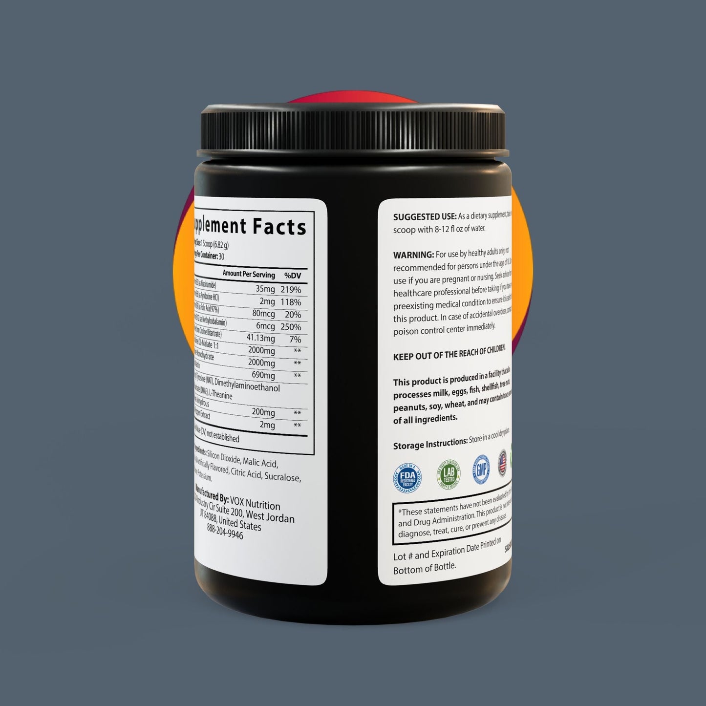 Astonishing Strength Pre-Workout Supplement, Fruit Punch (204g, 7.1oz) Printify