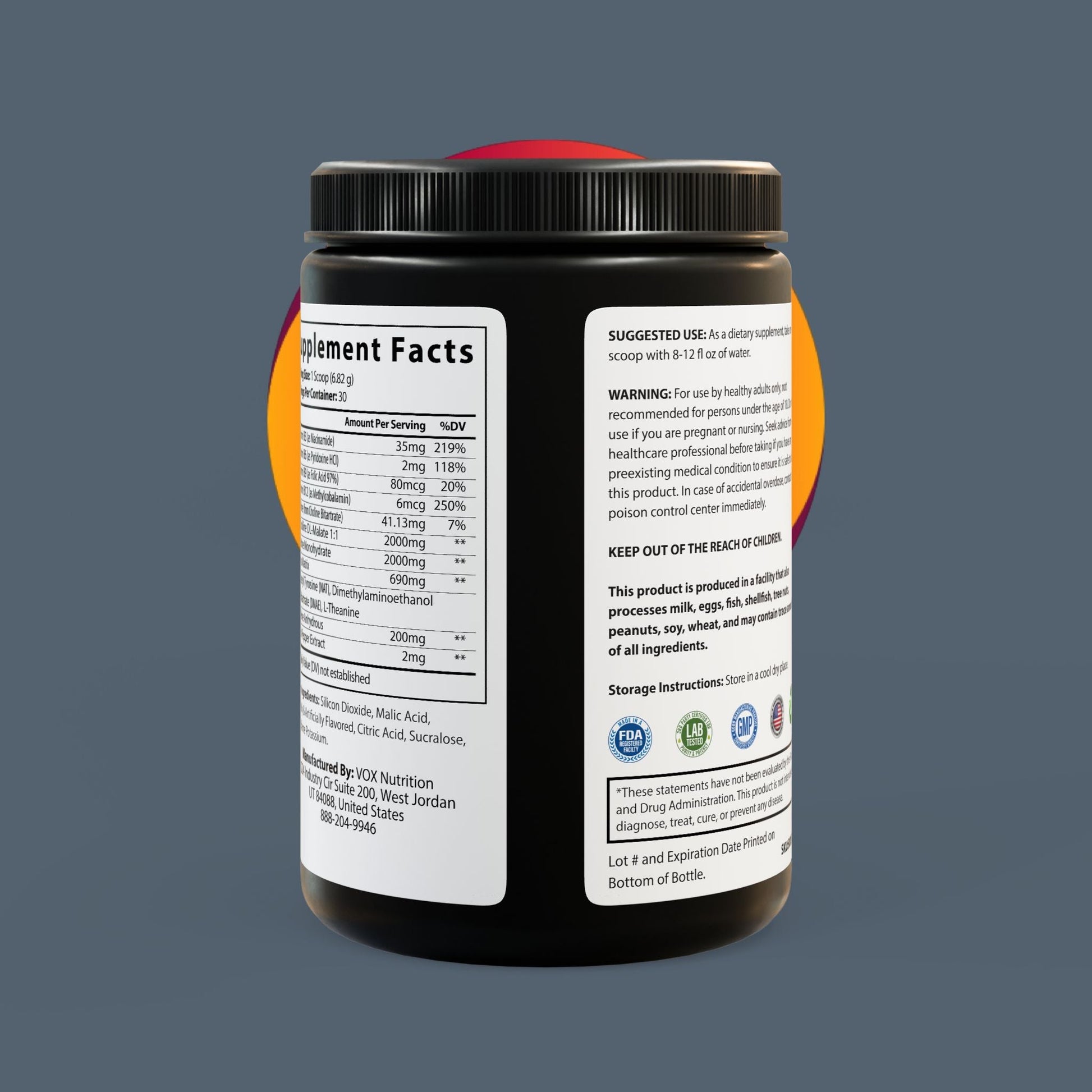 Astonishing Strength Pre-Workout Supplement, Fruit Punch (204g, 7.1oz) Printify