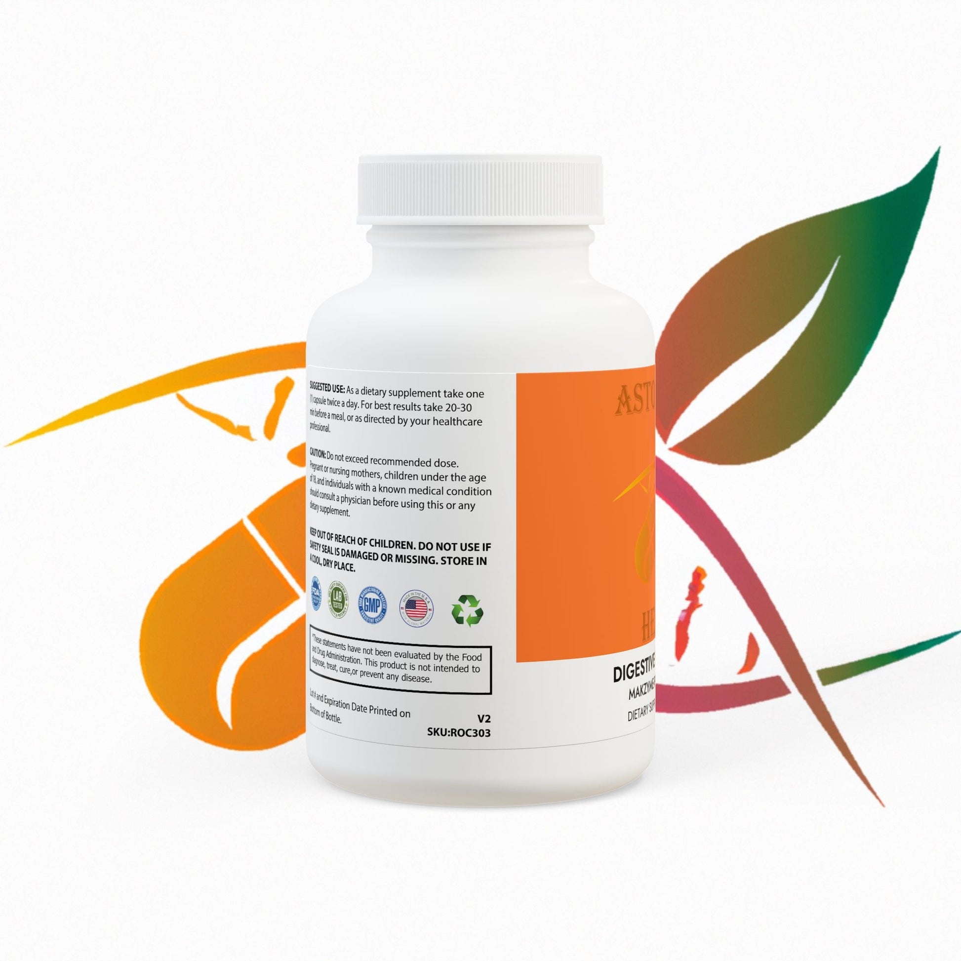 Astonishing Health Digestive Enzyme Blend Supplement (60 Capsules) Printify