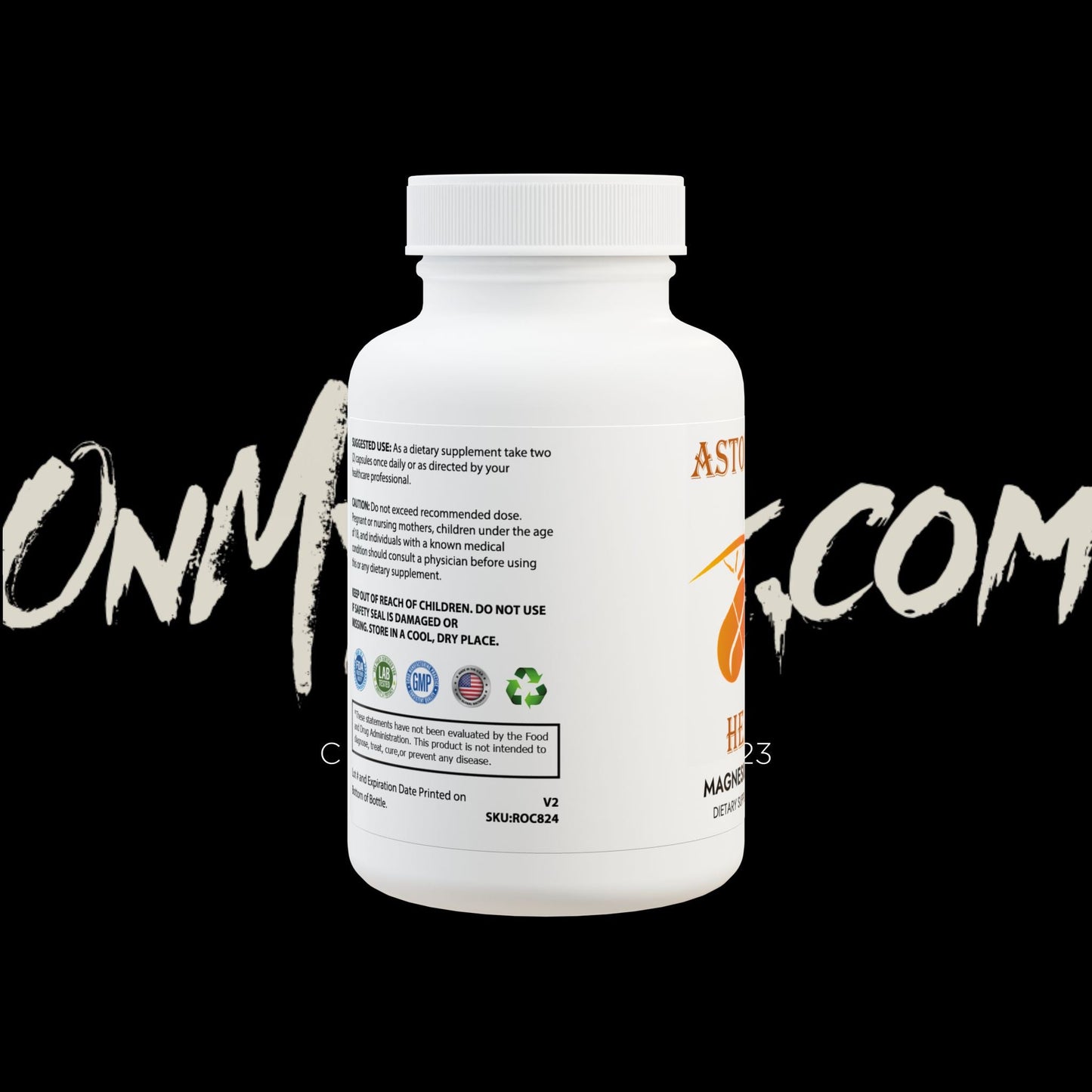 Astonishing Health Magnesium Glycinate Supplement (60 Capsules) Printify