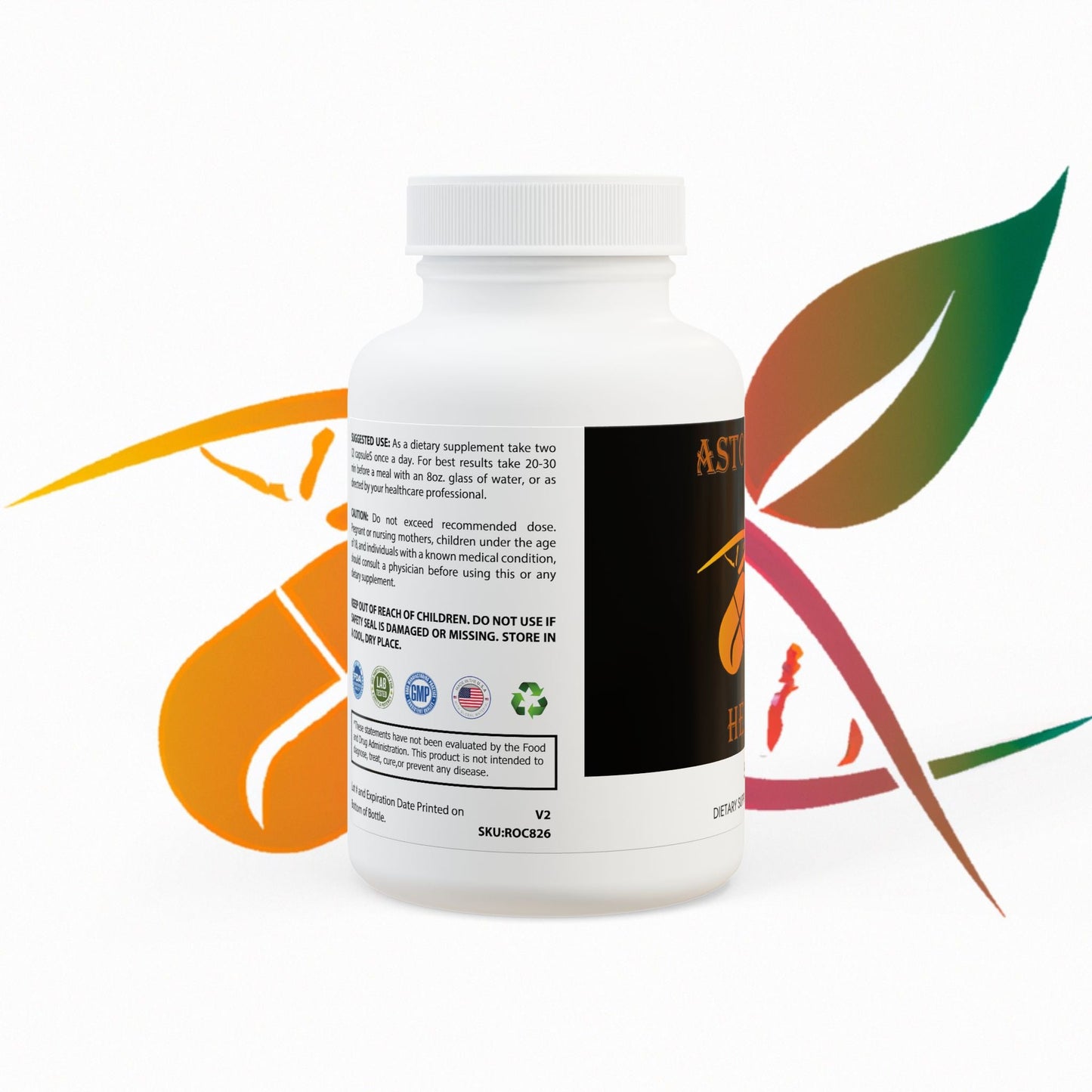 Astonishing Health 5-HTP Supplement (60 Capsules) Printify